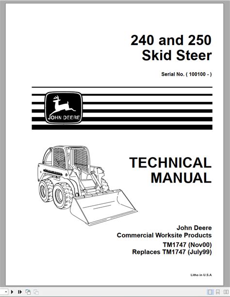 john deer 240 skid steer specs|240 skid steer service manual.